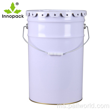 White 25 liter logam kosong cat kosong